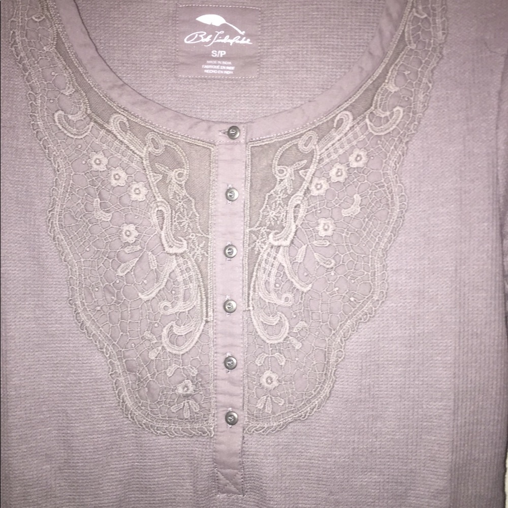 Bob Timberlake thermal crochet long sleeve